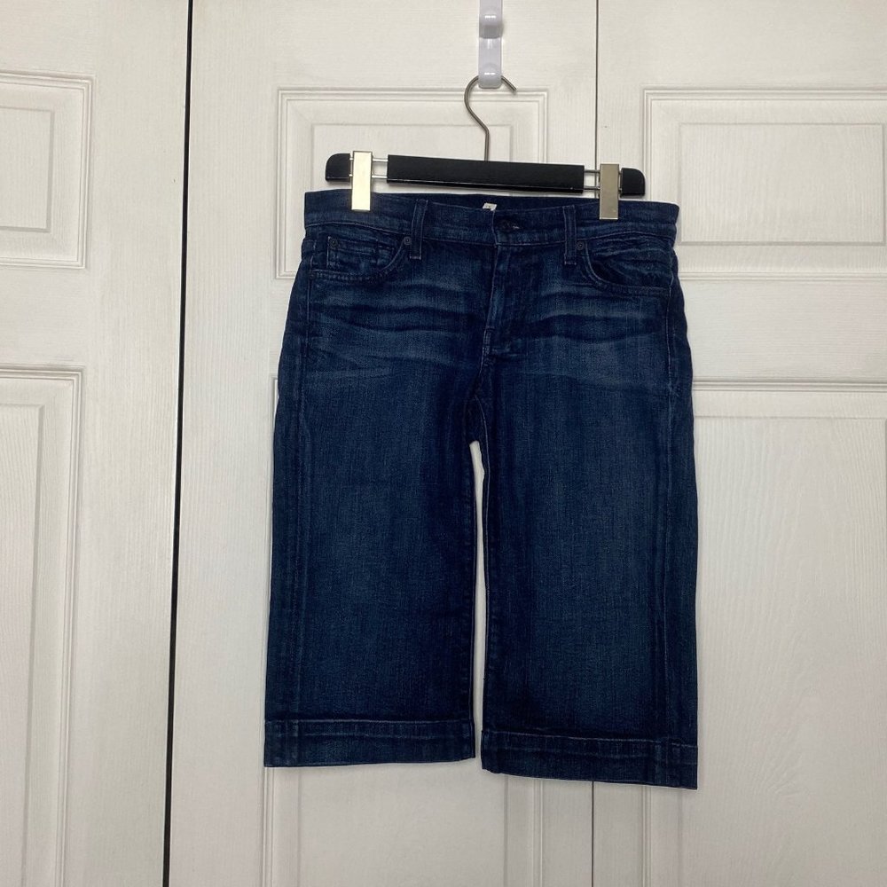 7 for all mankind dojo denim shorts